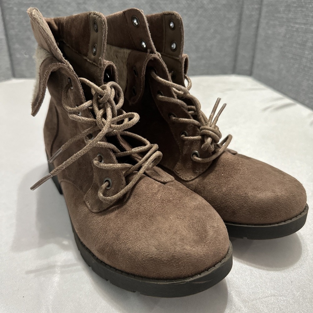 Arizona Jean Co. Yates Women Shoe Ankle Boots Size 7 Brown